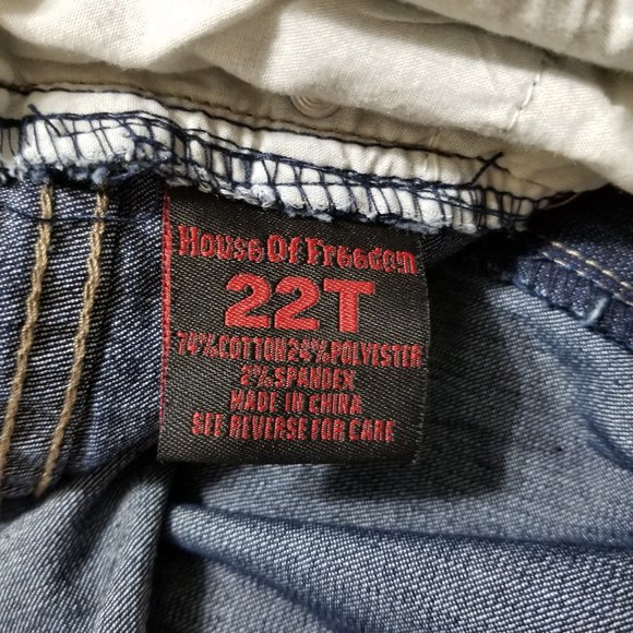 House Of Freedom jeans 22T 22 Tall denim embroidered back pockets plus size - Picture 13 of 14